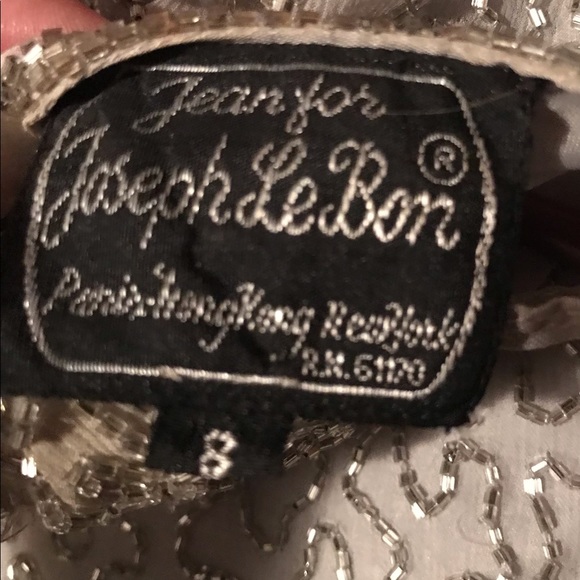 Beaded silver top and skirt with fringe - Picture 8 of 10